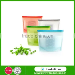 Hot Sales Vegetable Silicone Food Bag With Zipper thumbnail-1