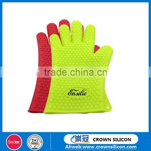 Bbq Tool Set of Heat Resistant Dishwashing Cooking Oven Silicone Bbq Gloves thumbnail-1