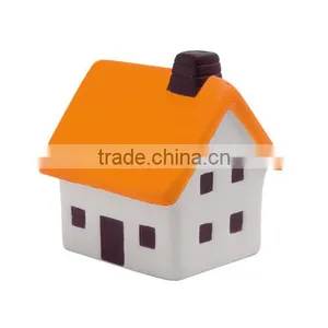 Anti Foam House Shape Printed PU Releasing Stress Ball thumbnail-1