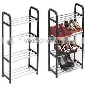N282 Shoe Storage Cabinet Plastic + Metal Shoe Rack thumbnail-3