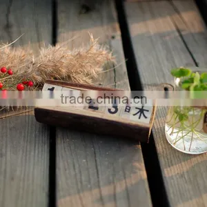 N534 Custom Wooden Calendar for Kids Wooden Desk Calendar Christmas Advent Calendar thumbnail-4