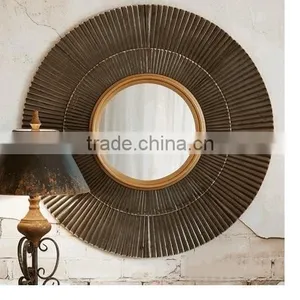 Indian Mirrors Decor Wall | Large Metal Wall Mirrors Wholesale thumbnail-1