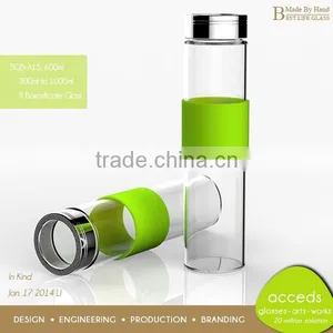 Home Clear Portable 1000Ml Juice Glass Bottle thumbnail-1