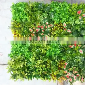Home and Outdoor Decoration Synthetic Cheap Artificial Vertical Green Grass Wall E08 04B11 thumbnail-2