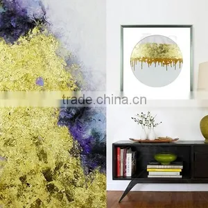 1 Piece Can Be Customized Framed Handmade Oil Painting With Gold Leaf thumbnail-4