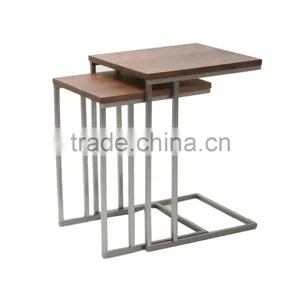 2015 New Design Stainless Steel Base Nesting Table, End Table thumbnail-1