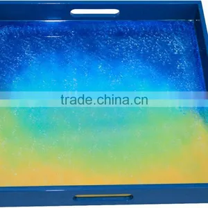 Square Lacquered Serving Tray thumbnail-4