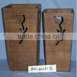 Antique Decorative Wooden Vase thumbnail-6