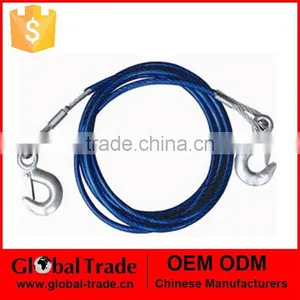 Steel Cable Tow Rope.Steel Tow Cable /Hooks Wire Towing Rope Car Truck. A1624. thumbnail-1