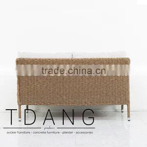 Harrison Right Hand Wicker Bench - Poly Rattan Furniture - Vietnam Outdoor Wicker Set thumbnail-5
