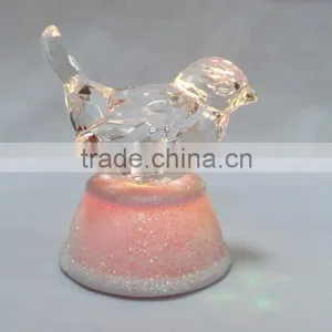 Small Acrylic LED Lighted Clear Bird Animals Toys Decoration thumbnail-2
