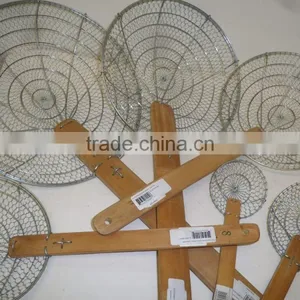 Hot Sale Stainless Steel/zink Plated Metal Noodle Skimmer With Bamboo Handle thumbnail-3
