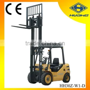 3Tons Capacity Duplex Mast Diesel Powered Forklift With ISUZU C240 Engine thumbnail-1
