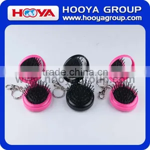 Comb With Circular Key Chain Folding Mirror thumbnail-1