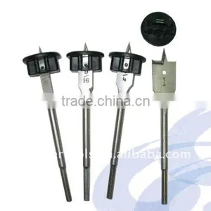 4PC Set High Quality High Carbon Steel Wood Spade Drill Bit Flat Wood Drill Bit With Hex Shank & Stopper thumbnail-1