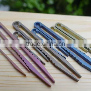TK-2878 Trumpet Outdoor Camping Travel Home EDC TC4 Titanium Alloy Tweezer thumbnail-4