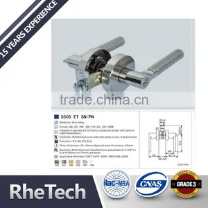 Heavy Duty Entry/Office Commercial Lever American Heavy Duty Reversible Zinc Alloy Handle Tubular Door Lever Lock Set thumbnail-1