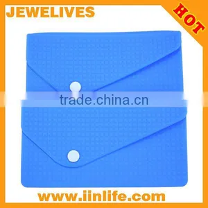 NEW Design Korea Style Womens Envelope Clutch Chain Purse Silicone Bag Coin Bag Cosmetic Bag thumbnail-1