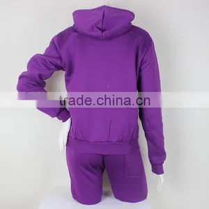 Wholesale Athletic Wear Latest Design Tracksuit Women Fleece Suits Stock thumbnail-6