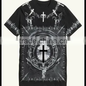 100% Cotton Silk Screen All Over Printed Tshirt thumbnail-1