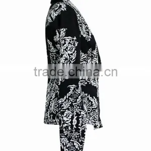 Hot Sale Fashion Design Long Sleeve Symmetrical Print Lady/woman Suit thumbnail-2