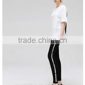 Newest Wholesale Ladies Cheap Alphabet Print Cotton Pants Customized thumbnail-1