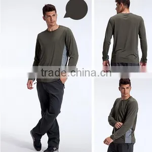 Brief Figuring Style 100% Polyester Casual Mens Long Sleeve t Shirt Sport t Shirt thumbnail-4