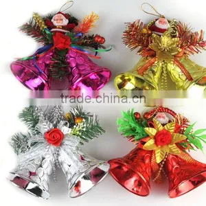 HFR-T321 Gold Plastic Christmas Bells Decoration thumbnail-2