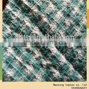 Cotton Yarn Dyed Crinkle Fabric thumbnail-1