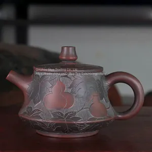 Clay Tea Pot 160ml Nixing Pottery Teapot Kung Fu Tea Set Family Use Pot thumbnail-1