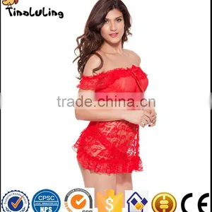 Black Lingerie Women Sexy Lingerie Lace Night Sleepwear Halter Bodysuits Sexy Hot Plus Size Sexy Underwear for Women thumbnail-1