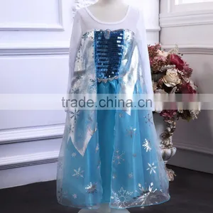 Party Frozen Princess Elsa Dress/costume Wholesale thumbnail-1