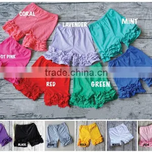 Bulk Sale!Toddler Ruffle Shorts Children Boutique Clothing Wholesale Cotton Short Shorts thumbnail-1