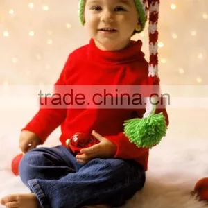 Funny Winter Crochet Wool Hat Santa Hat thumbnail-2