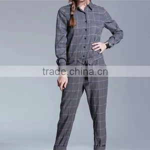 Modern Grid Individual Tooling Women's Leisure Jumpsuit thumbnail-2