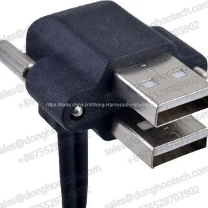 Right Angle A USB 2.0 High Speed Cable Assemblies UL Approval thumbnail-1