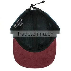 Low Profile Unstructured Corduroy 5 Panel Cap Long Bill thumbnail-4