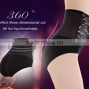 Abdomen in and Lift the Hips Big Sizes With Bamboo Fiber Control Briefs Lace Sexy Briefs in Women thumbnail-5
