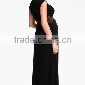 Color Block Sleeveless Fashion Maxi Dress for Pregnancy E3121 thumbnail-1