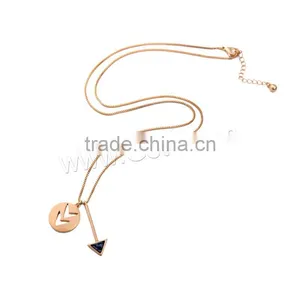 Beautiful Zinc Alloy Sweater Chain Necklace Long Chain Pendant 1108493 thumbnail-1