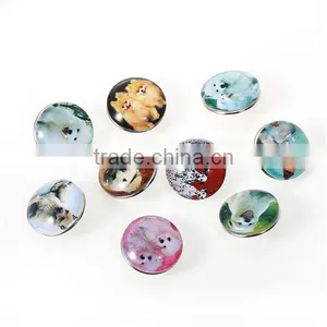 18mm Glass Fit Snap Button Bracelets Round Silver Tone At Random Dog Pattern thumbnail-1