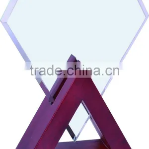 High Quality Blank Wooden Base Diamond Glass Trophy Designs for Office Decoration Gift JKC-0012 thumbnail-1