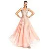 Sheath/Column V-neck Floor-Length Chiffon Sequin Short Dresses thumbnail-1