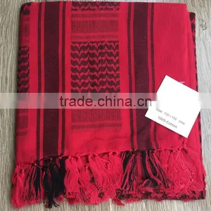 Hign Quality Fashion Shemagh Arab Men Scarf Military Army Cotton thumbnail-3
