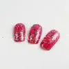 Custom Pretty Full Cover Fake Nail Red Decorating Nails For Girls Finger thumbnail-1
