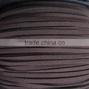 Dark Brown Faux Leather Cord For Bracelet & Necklace DIY Jewelry Accessory 3 x 1.5 mm thumbnail-1
