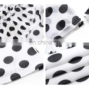 Stand Collar Long Sleeve Women's Polka Dot Shirt Womens Blouse thumbnail-6