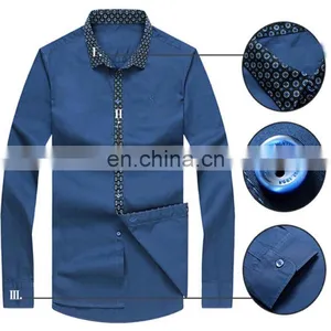 2017 Latest Design Shirt for Men With Long Sleeves thumbnail-3