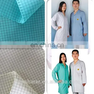 Wholesale Dust Free Conducive Yarn 5mm Grid/strap Antistatic Esd Cleanroom Fabric thumbnail-4