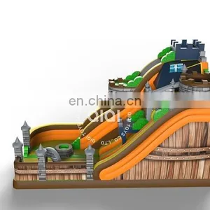 Dry Commercial Inflatable Water Slide Slip n Slide, Giant Inflatable Slide for Kids and Adult thumbnail-2